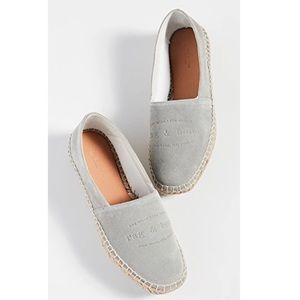 Rag and Bone Edie Suede Espadrilles Loafers in Gray size 39